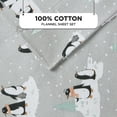 thumbnail image 5 of Regency Heights King Size Cotton Flannel Sheet Set, 4-Piece Flannel Bed Sheets King, 100% Cotton Bed Sheets Set with Deep Pocket, Grey Penguins, 5 of 7