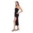 thumbnail image 4 of Forever 21 Women’s Strapless Lace Maxi Dress with Ruffle Side Slit, Fitted Bodice and Elegant Evening Silhouette for Parties and Special Occasions, XS-XL, 4 of 6