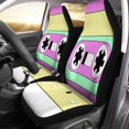 thumbnail image 2 of RYLABLUE Set of 2 Car Seat Covers Audio Mix Tape Cassette Data Media Mixtape Music Object Universal Auto Front Seats Protector Fits for Car,SUV Sedan,Truck, 2 of 5