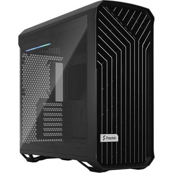 Fractal Design Torrent Light Tempered Glass E-ATX Mid-Tower Computer Case, Black