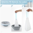thumbnail image 3 of Commode Liners, Leak-Proof PE Bedside Commode Poop Bags 3 Rolls(60 Counts) with Drawstring Handle, Disposable Potty Chair Liners for Commode Chair, Buckets, Portable Toilets, 3 of 7