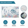 thumbnail image 6 of Coastal Octopus Placemats Set of 4, Summer Beach Nautical Ocean Coral Seahorse Placemats for Dining Table, Place Mats for Kitchen Tabletop, Waterproof Wipeable Dining Table Mats Set, 6 of 9