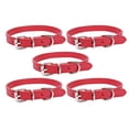 thumbnail image 1 of Collar de cuero para perros, collares ajustables para cachorros, collares para perros pequeños, collar multicolor para mascotas, 1 of 5