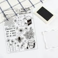 thumbnail image 6 of Flower Bee Happy Clear Stamps Transparent Silicone Stamp for Card Making Decoration, 6 of 7