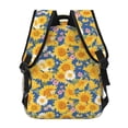 thumbnail image 4 of Disketp Vintage White Yellow Sunflower Mochila Estampada para Hombre y Mujer – Mochila Ligera Clásica con Múltiples Bolsillos para Universidad, Trabajo y Viajes-One Size, 4 of 5