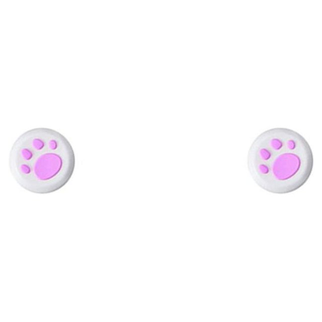 Cateissary Grips Caps Anti-Skid Heighten Reemplazo perfecto Thumbstick Cover Controller Accesorio para doméstico púrpura sobre blanco morado sobre blanco 2Conjunto