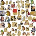 thumbnail image 3 of Funny dog meme stickers, waterproof, for laptop, phone, car, 3 of 5