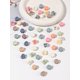 thumbnail image 3 of 50 Uds. Pinzas para el cabello de flores, Mini accesorios bonitos para peinar el cabello multicolor para niñas y mujeres, regalos de cumpleaños, 10 colores al menos, 3 of 5