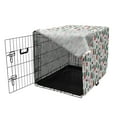 thumbnail image 3 of Cartoon Dog Crate Cover, Themed Winter Forest and Fauna with Trees Fox and Bear, Easy to Use Pet Kennel Cover Small Dogs Puppies Kittens, 7 Sizes, Multicolor, by Ambesonne, 3 of 6