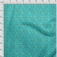 thumbnail image 3 of oneOone Polyester Lycra Turquoise Blue Fabric Batik Craft Projects Decor Fabric Printed By The Yard 56 Inch Wide, 3 of 4