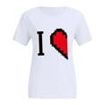 thumbnail image 5 of Valentine's Day Fashion Casual Print Crew Neck Short Sleeve T Shirt (man) Spandex T Shirts for Women Shirt Juniors Womens Tennis Shirts Short Sleeve Women Summer T Shirts Long Sleeves for Women Womens, 5 of 6