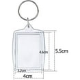 thumbnail image 2 of 25 Pieces Acrylic Keyring Picture Frame Key Chain Transparent Photo With Keychain For Diy Gift, 2 of 5