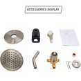thumbnail image 5 of Shower Faucet with Valve, Shower Valve and Trim Kit with 6 Inch High-Pressure Rian Shower Head, Shower Fixtures Brushed Nickel, 5 of 5