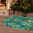 thumbnail image 6 of Lsque Jungle Leopard Print Christmas Tree Skirt, Tree Skirt with Ties or Velcro, Perfect for Holiday Decorations, Halloween, and New Year-30", 6 of 7