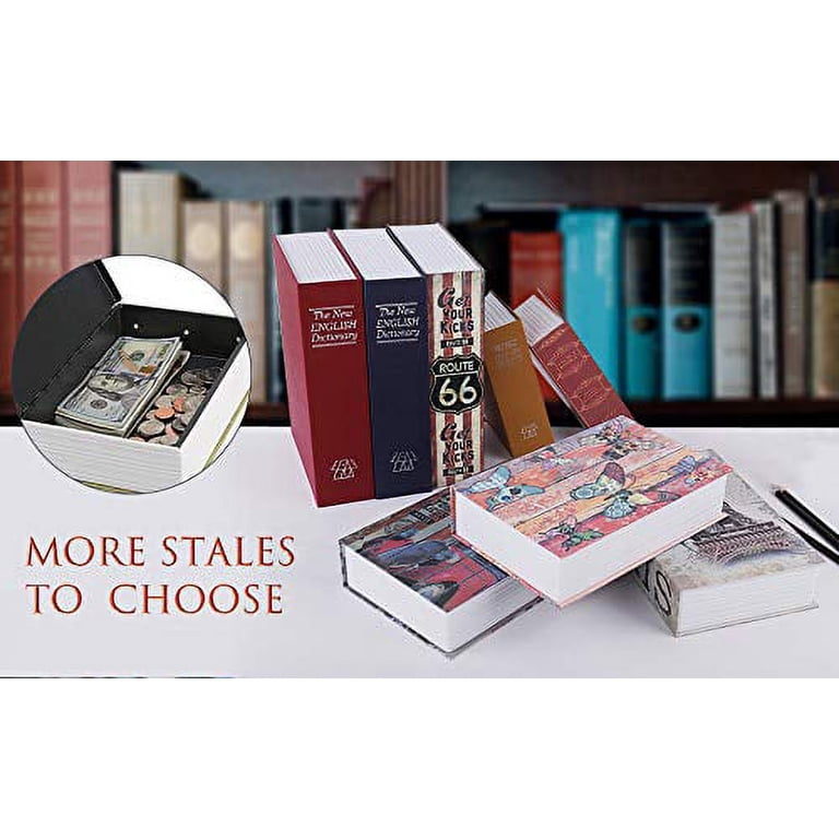 Diversion Book Safe With Combination Lock – Secret Hidden Storage Box (Butterfly Design, 9.5×6.2×2.2 Inches)