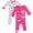 Pink / gray, variant on Pinkfong Baby Shark 2 Pack Zip Up Sleep N' Play Coveralls Newborn to Infant