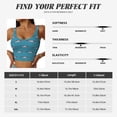 thumbnail image 6 of Vsdgher Cartoon Whale Print Women Sleeveless Athletic Tank Top Built-in Bra Camisole Sports Vest for Yoga Running Fitness Exercise with Removable Pads, 6 of 8