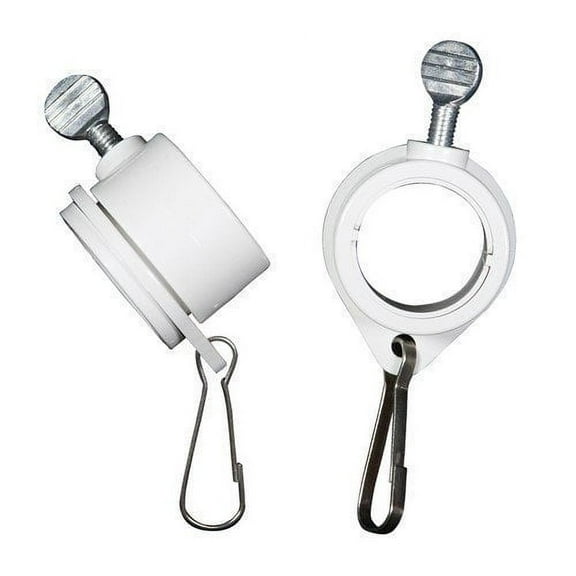 Valley Forge Flag Rotating Mounting Rings, 1 Inch Diameter Flag Mount - Rust Resistant - 2 Piece