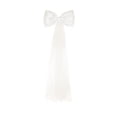 thumbnail image 2 of Large Pearl Silk Satin with Bow Decor, Tulle Giant Christmas Bow Decorations For Party, Wall Hanging Bow Backdrop Photo Prop for Wedding Background Birthday Room, 2 of 6