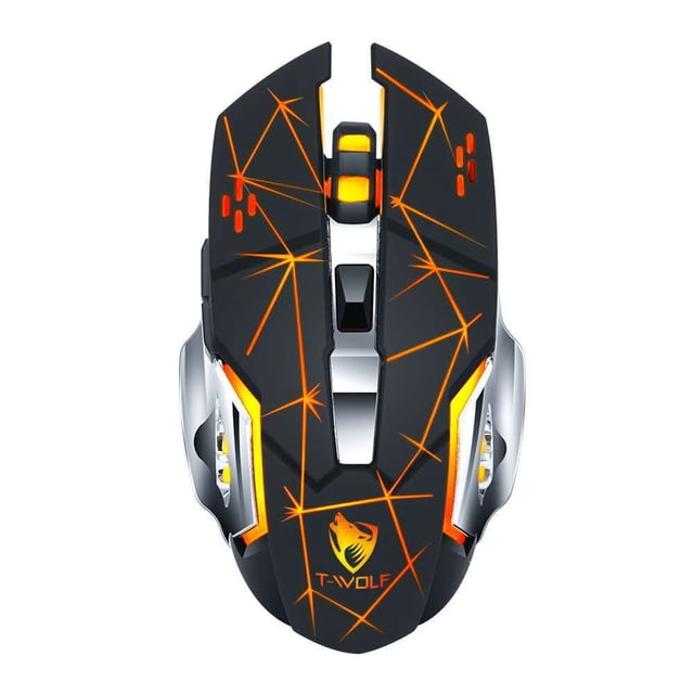 Thunder Wolf Q13 Charging Mute Wireless Mouse Gaming Business Luminous