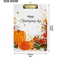 thumbnail image 3 of FMSHPON Pumpkin Leaves Thanksgiving Day Clipboard Hardboard Wood Nursing Clip Board and Pull for Standard A4 Letter 13x9 inches, 3 of 7