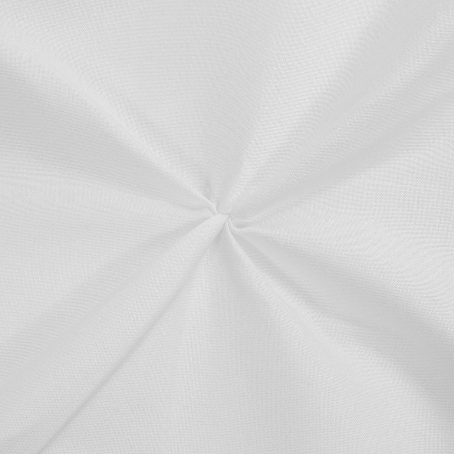 Sweet Home Collection, Luxurious 3 Piece Microfiber Pinch Pleat Pintuck Duvet Cover & Pillow Sham Set - Queen, White