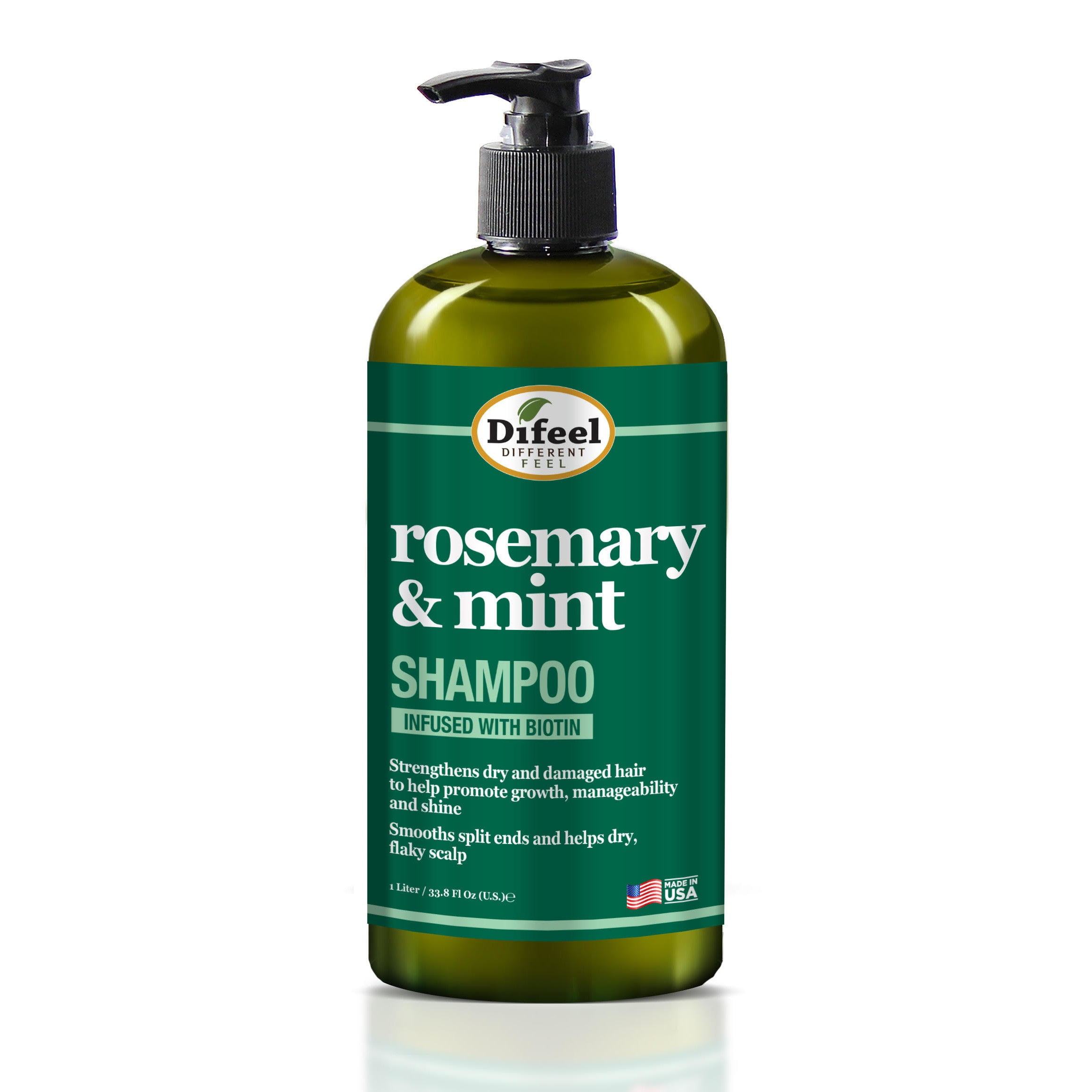 Difeel Rosemary and Mint Hair Strengthening Shampoo with Biotin 33.8 oz. - Walmart.com