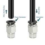 Uxcell 2 Pcs 1/4 Inch OD Tube to 1/8 Inch NPT Male Thread Push to ...