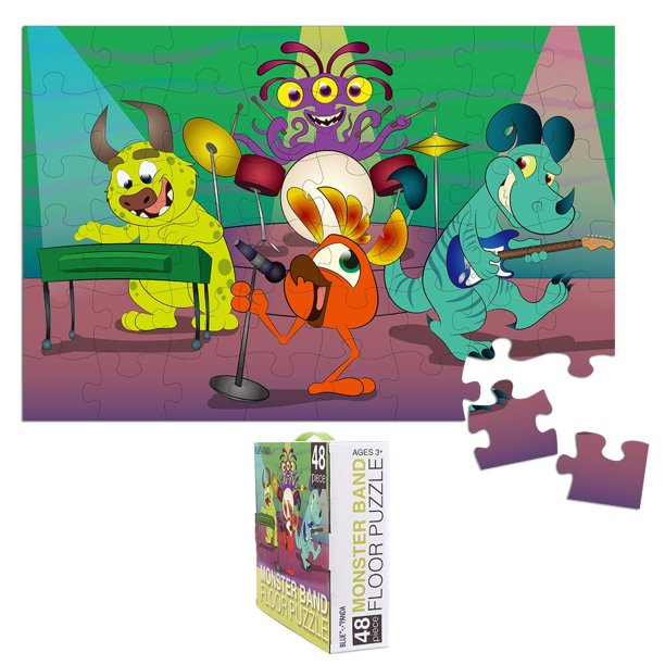 Floor Puzzles for Kids 48Piece Giant Floor Puzzle, Monster Band
