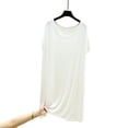 thumbnail image 5 of ZyeKqe Nightgown for Women Short Sleeve Crewneck Lightweight Soft Loose Comfy Casual Loungewear Sleep Shirts Pajamas, 5 of 5