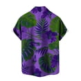 thumbnail image 5 of LYXSSBYX Mens Shirts Short Sleeve Clearance under 5.00 Men Shirt Print Short Sleeve Shirt Males Funny Tropical Casual Hawaiian Beach Shirt, 5 of 5