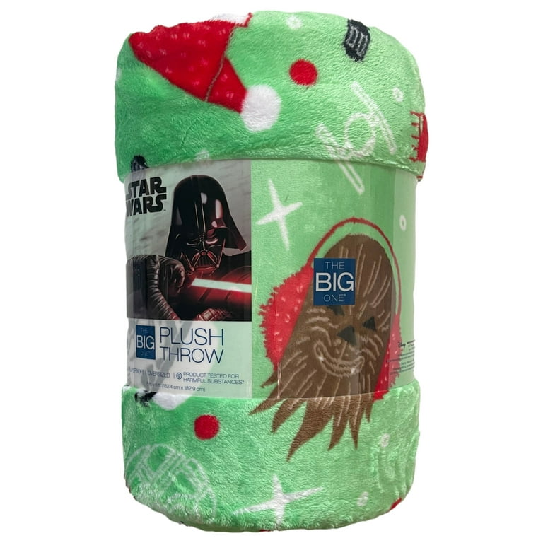 The Big One Oversized Star Wars Christmas Characters Plush Throw Blanket 5 x 6