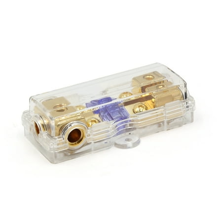 Car Stereo Audio Base 60A 1 in 2 Out Fuse Holder Distribution Block