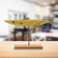 thumbnail image 2 of Abbracc Modern Ornament Standing Decorations Wooden Craft Decorations Nice for Yellow, 2 of 8
