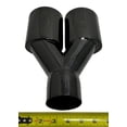 thumbnail image 6 of Exhaust Tip 2.50 Inlet Dual 3.00 Oval X 2.50 High Outlets 9.75 In WDOR30250975-250-SS-BC Resonated Black Chrome 304 Stainless Steel Wesdon Exhaust Tip, 6 of 12