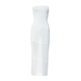 thumbnail image 4 of VISgogo - Vestido de tubo informal para mujer, a la moda, de color sólido, con hombros descubiertos, ajustado, largo VISgogo  moda, 4 of 8
