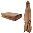 thumbnail image 1 of ZOUSSIQI Rectangle Umbrella Cover Replacement, Umbrella Replacement Canopy, Double Top Umbrella Replacement Cover, Waterproof Parasol Umbrella Canopy for 9.8ft X 6.5 Ft 6 Ribs Umbrella CA919-9207, 1 of 9