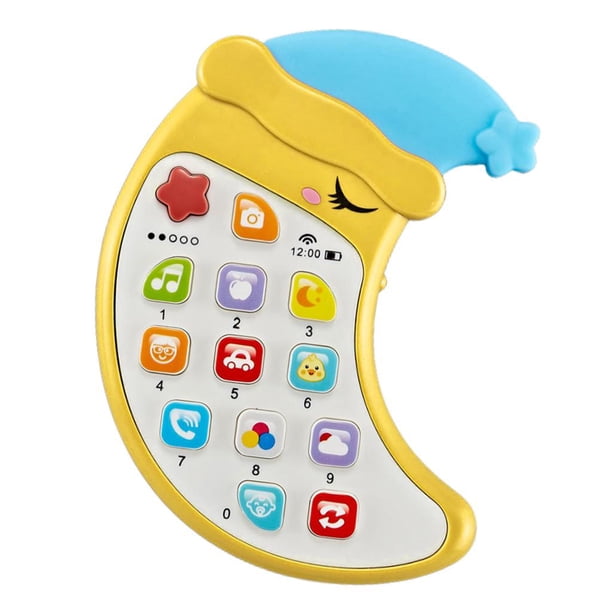 Juguete teledirigido de música del bebé del teléfono móvil - Amarillo CUTICAT teléfono móvil de música de simulación