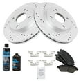 thumbnail image 2 of TRQ Front Performance Coated Brake Rotor & Ceramic Pad Kit w/Chemicals BKA15578 Fits select: 2011-2013 FORD FIESTA, 2014-2018 FORD FIESTA SE, 2 of 5