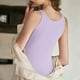 thumbnail image 5 of Tops de Manga Corta Sexy para Mujeres de Color Sólido con Almohadilla de Pecho sin Anillos de Acero, Top de Pijama Y Ropa Interior, 5 of 7