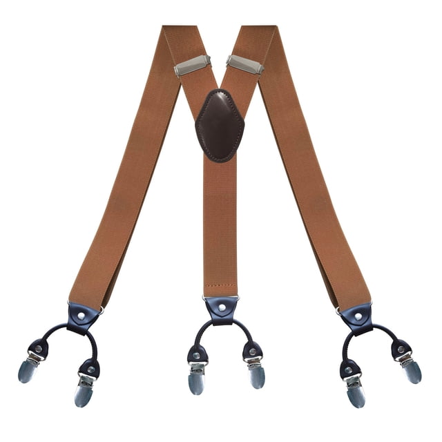 CSChome Men Suspenders Men Suspenders Adjustable Quick Release Wear-Resistant Non-Slip with Heavy-Duty Clips Multipurpose Polyester Men Y-Back