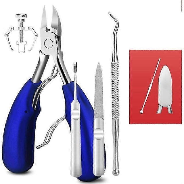Professional Toe Nail Clipper, Ingrown Toenail Nipper, 7 in 1 Nail Clipper Set, Precision Toenail Clipper, Toenail Clipper for Ingrown or Thick Toenai