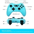 thumbnail image 4 of Switch Manette Switch, Manette Switch Pro, Manette Sans Fil Switch Compatible, Manette Sans Fil Prenant en Charge l'Axe Gyroscopique Turbo à Double Choc, 4 of 4