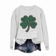 thumbnail image 4 of Ounisa St. Patrick's Day Sweatshirt for Women Clover Graphic T-Shirts Patty's Day Color Long Sleeves Tee Tops, 4 of 7