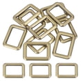 thumbnail image 1 of Uxcell Metal Rectangle Rings Buckle, Zinc Alloy Adjuster Sliders Webbing Strap Fasteners Bronze 25mm, 1 of 7