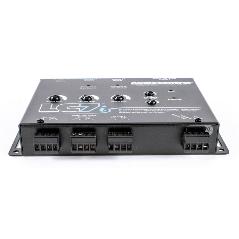 AUDIOCONTROL LC7i BLACK 6 CHANNEL CAR STEREO LINE OUT CONVERTER BASS