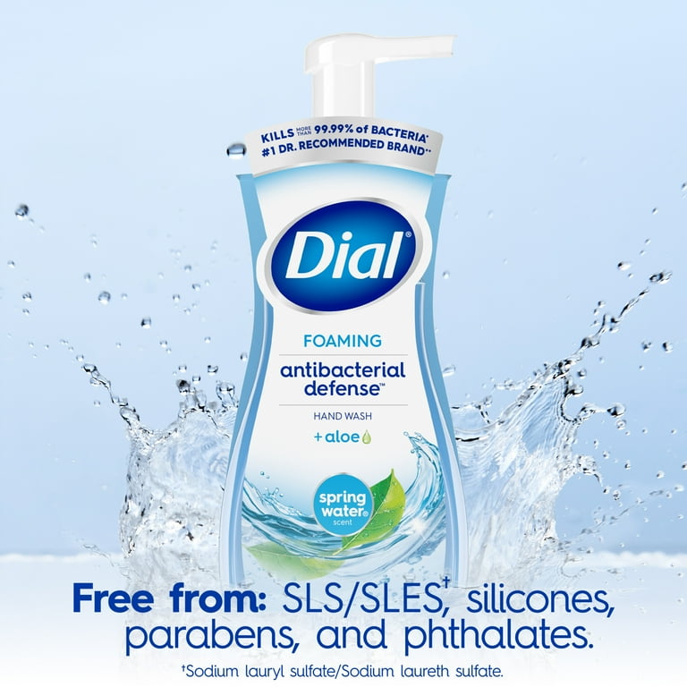 Dial Antibacterial Foaming Hand Wash, Spring Water, fl oz