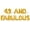 Gold, variant on Letter & Number Balloons - 49 AND FABULOUS 16" Inch Alphabet Letters Foil Mylar Balloon 49th Birthday Party Banner (Gold)