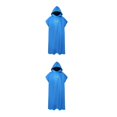 thumbnail image 3 of Greeniant Toalla De Microfibra Para Baño Unisex Toallas De Baño Ligeras Y De Felpa Absorbentes Para El Cuerpo Surf Poncho Toalla De Playa En En azul 1 2piezas, 3 of 6