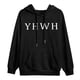 thumbnail image 4 of MHFRRA Sudadera con Capucha de Temática Cómoda para Un Jersey Informal, Ropa de Calle Suave, Ajuste Relajado, Suéter de Cuello Redondo con Diseño de Capucha Negro, 4 of 5